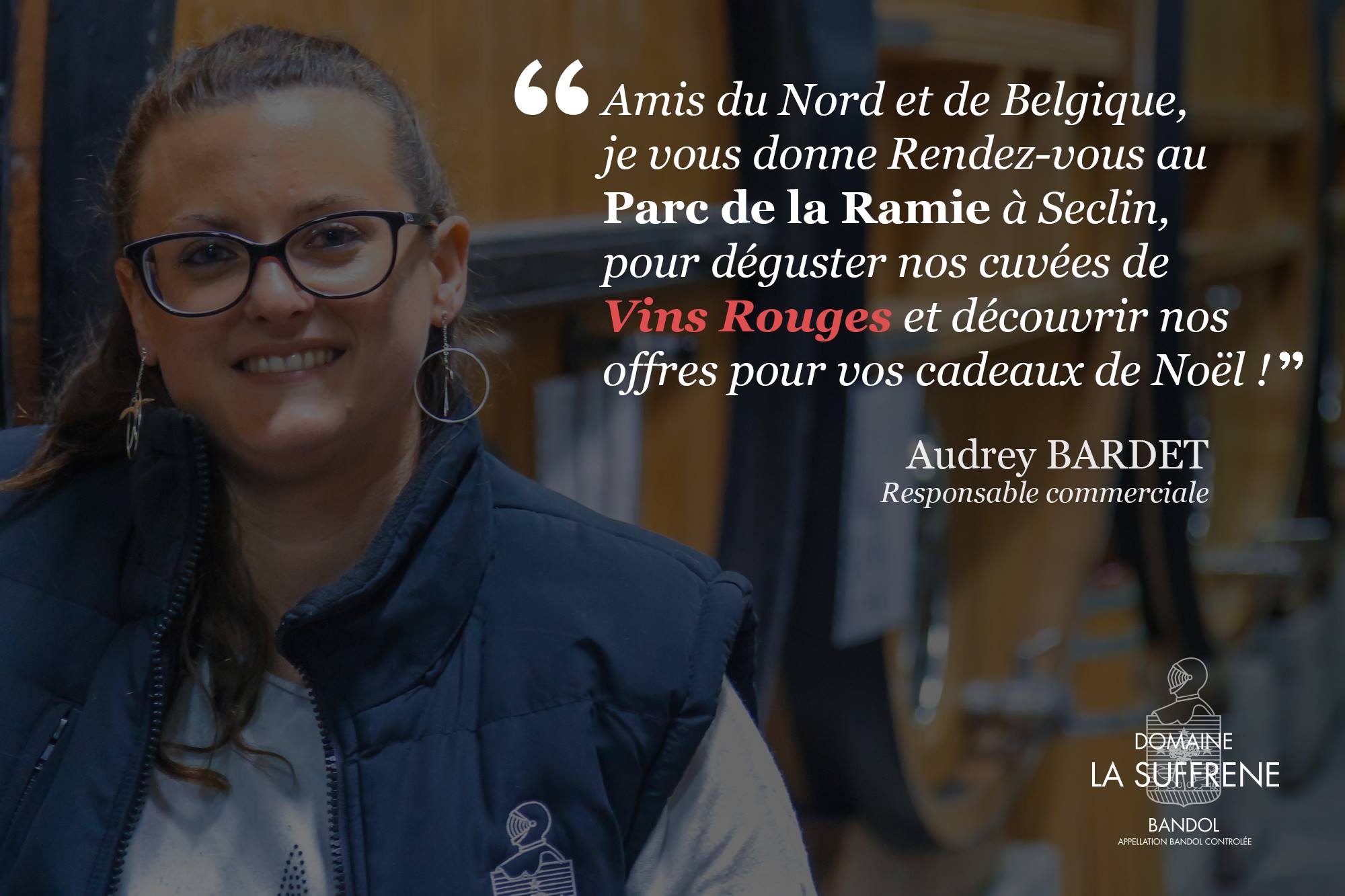 Audrey Bardet - Responsable commerciale au Domaine la Suffrène